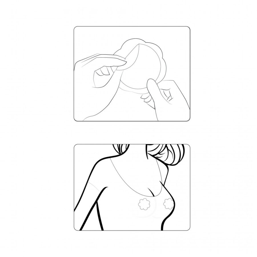 Cache-tétons adhésifs grande taille – Image 5